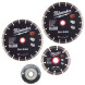 Комплект алмазных дисков Milwaukee Promo DU 230 мм, 125 мм, Fixtec гайка XL 4932478957
