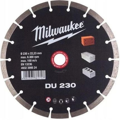Комплект алмазных дисков Milwaukee Promo DU 230 мм, 125 мм, Fixtec гайка XL 4932478957