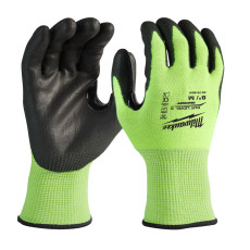Рукавиці сигнальні із захистом від порізів 144 пари Milwaukee Hi-Vis Cut 3/C 8/M 4932479020
