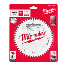 Диск пильний по алюмінію Milwaukee CSB P Alu 165х20х52 4932479087