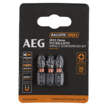 Біти ударні магнітні 3 шт AEG Ballistic РZ2 25 мм AAK253PZ2 4932479171
