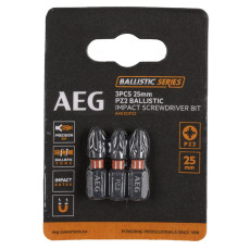 Біти ударні магнітні 3 шт AEG Ballistic РZ2 25 мм AAK253PZ2 4932479171