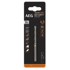Свердло по металу AEG HSS-Co 4.5х47х80 мм AAKHSSCBT4-5 4932479330