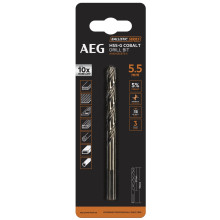 Свердло по металу AEG HSS-Co 5.5х57х93 мм AAKHSSCBT5-5 4932479333