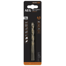 Свердло по металу AEG HSS-Co 6.5х63х101 мм AAKHSSCBT6-0 4932479335