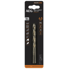 Свердло по металу AEG HSS-Co 6.5х63х101 мм AAKHSSCBT6-0 4932479335