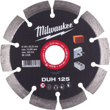 Круг алмазний по бетону армованому Milwaukee DUH 125 125х22.23х2.3 мм 4932479464