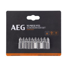 Біти магнітні 10 шт AEG РZ2 25 мм ASDPZ22510 4932479522