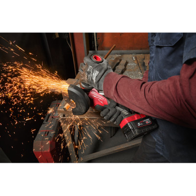 Кутова шліфмашина акумуляторна + алмазні диски 10 шт Milwaukee M18 FSAG125X-0 4932479674 без АКБ