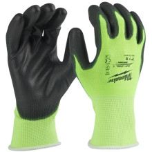 Рукавиці сигнальні із захистом від порізів Milwaukee Hi-Vis Cut 1/A 7/S 4932479916
