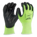 Рукавиці сигнальні із захистом від порізів Milwaukee Hi-Vis Cut 1/A 9/L 4932479918