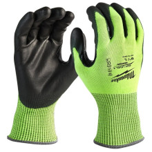 Рукавиці сигнальні із захистом від порізів Milwaukee Hi-Vis Cut 4/D 9/L 4932479928