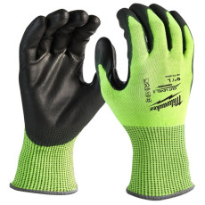 Рукавиці сигнальні із захистом від порізів Milwaukee Hi-Vis Cut 4/D 9/L 4932479928