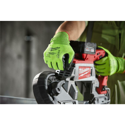 Перчатки сигнальные с защитой от порезов Milwaukee Hi-Vis Cut 5/E 9/L 4932479933