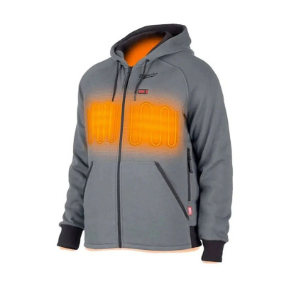Толстовка аккумуляторная с подогревом Milwaukee XXL M12 HHGREY4-0 (XXL) 4932480070 без АКБ