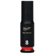 Головка торцева ударна подовжена Milwaukee Shockwave 8 мм 1/4” 4932480257
