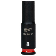 Головка торцева ударна подовжена Milwaukee Shockwave 8 мм 1/4” 4932480257