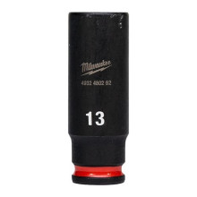 Головка торцевая ударная удлинённая Milwaukee Shockwave 13 мм 1/4” 4932480262