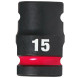 Головка торцева ударна Milwaukee Shockwave 15 мм 1/2” 4932480309