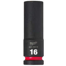 Головка торцева ударна подовжена Milwaukee Shockwave 16 мм 1/2” 4932480334