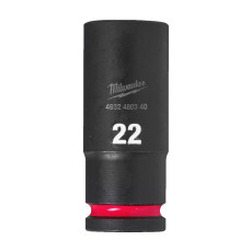 Головка торцева ударна подовжена Milwaukee Shockwave 22 мм 1/2” 4932480340