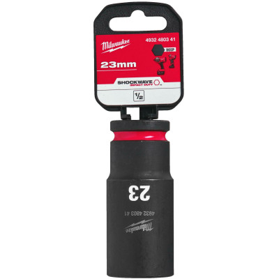 Головка торцева ударна подовжена Milwaukee Shockwave 23 мм 1/2” 4932480341