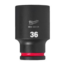 Головка торцевая ударная удлинённая Milwaukee Shockwave 36 мм 1/2” 4932480351