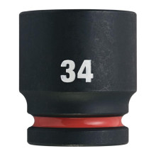 Головка торцевая ударная Milwaukee Shockwave 34 мм 3/4” 4932480371