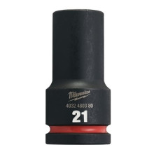 Головка торцева ударна подовжена Milwaukee Shockwave 21 мм 3/4” 4932480380