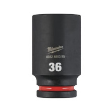 Головка торцевая ударная удлинённая Milwaukee Shockwave 36 мм 3/4” 4932480395