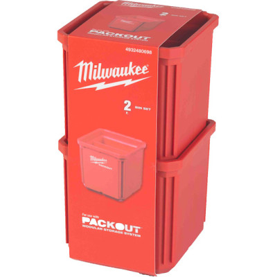 Контейнери 2 шт Milwaukee Packout 102х102х46 мм 4932480698