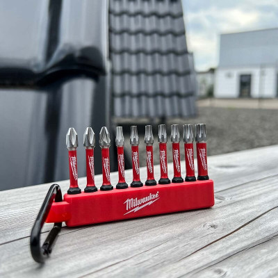 Набір біт з карабіном Milwaukee 10 предметів SHOCKWAVE 4932480941
