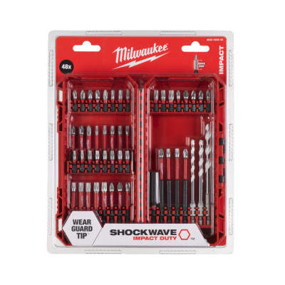 Набір свердел і біт Milwaukee Shockwave Impact Duty 48 предметів 4932492005
