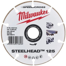 Круг алмазний по металу Milwaukee Speedcross Steelhead 125 125х22.23х1.5 мм 4932492015