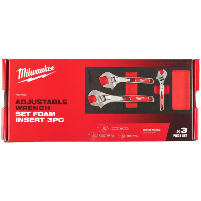Ключи разводные а ложементе 3 шт Milwaukee 4932492397