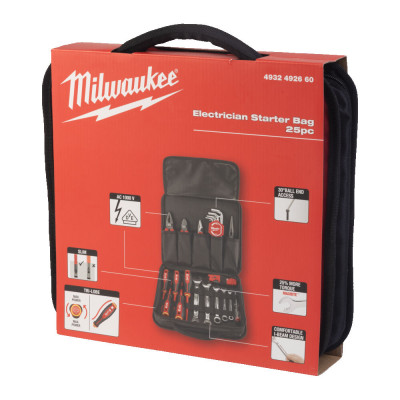 Универсальный набор инструментов электрика Milwaukee 25 предметов 4932492660