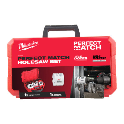 Набір коронок біметалевих Milwaukee Hole Dozer Perfect match 9 шт 44-114 мм 4932492889