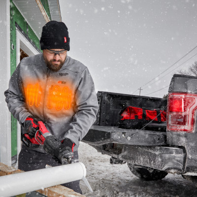 Куртка аккумуляторная с подогревом Milwaukee S M12 HJ GREY5-201 4932492954