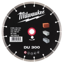Круг алмазний по бетону Milwaukee DU 300 300х25.4х2.3 мм 4932493332