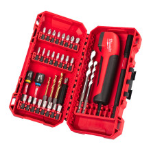Набір біт та перехідників Milwaukee Shockwave RedHEX 35 предметів 4932493653