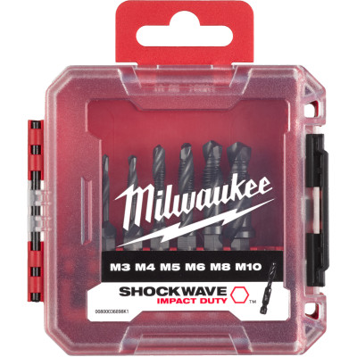 Набір мітчиків-свердел 6 шт Milwaukee HSS-G M3-M10 4932498267