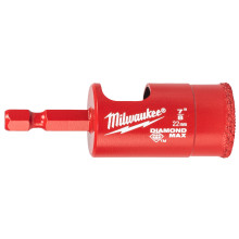 Коронка алмазная по керамике Milwaukee Diamond Max 22 мм HEX 4932498349
