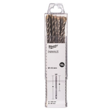 Бури по бетону 10 шт Milwaukee Contractor 4C 6х90х160 мм SDS-Plus 4932498870