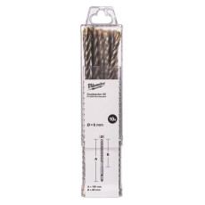Бури по бетону 10 шт Milwaukee Contractor 4C 8х90х160 мм SDS-Plus 4932498880