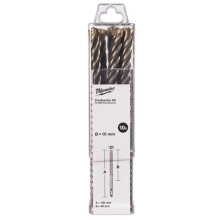 Бури по бетону 10 шт Milwaukee Contractor 4C 10х90х160 мм SDS-Plus 4932498887