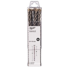 Бури по бетону 10 шт Milwaukee Contractor 4C 10х90х160 мм SDS-Plus 4932498887