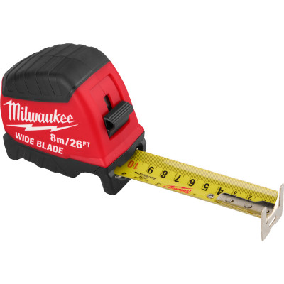 Рулетка футовая Milwaukee Wide Blade Gen 2 8 м/26 фт 35 мм 4932499206