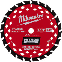 Диск пильный по дереву с гвоздями Milwaukee Demolition Nitrus Carbide 190х30х24 4932499376