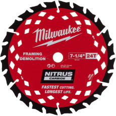 Диск пильний по дереву з цвяхами Milwaukee Demolition Nitrus Carbide 190х30х24 4932499376