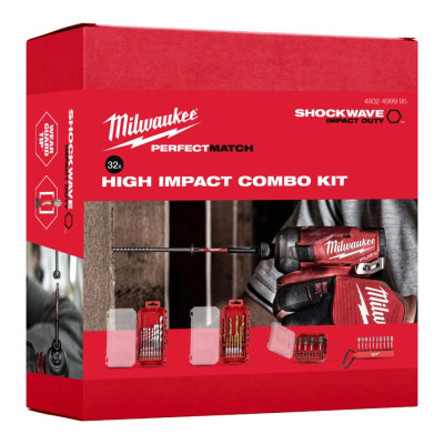 Набір біт та свердел Milwaukee RedHEX TiN 32 предмети 4932499995